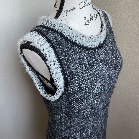 Marc Cain Wool Blend Winter Shift Dress with Hidden Zip and Button Size M - Picture 15 of 16